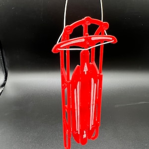 3D Printed Sled Ornament