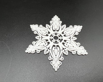 3D Printed Snowflake Decoration (4 pack)