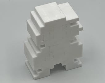 3D Printed Ghost Plumber Figure – Super Mario Brothers Arcade Decoration