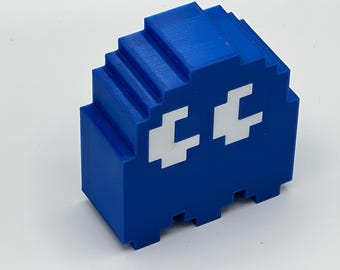3D Printed Blue desk light PAC-MAN Ghost