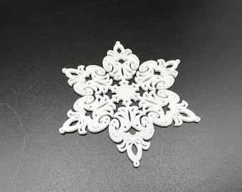 3D Printed Snowflake Decoration (4 pack)