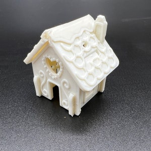 Modelo de casa de jengibre impreso en 3D