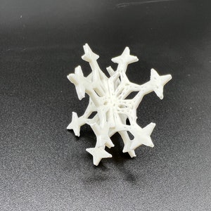 Copo de nieve impreso en 3D