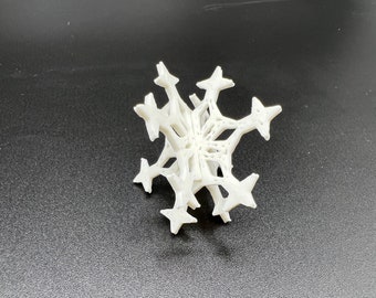 Copo de nieve impreso en 3D