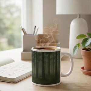 Pine Whisper Mug | Scandinavian Forest Coffee Cup (11oz)