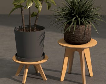 EJ.life étagère De Pot De Fleur Support De Plante étagère En Bois à