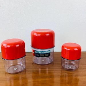 Vintage KOLD PLAST of DENMARK Container Set / Mid Century Modern