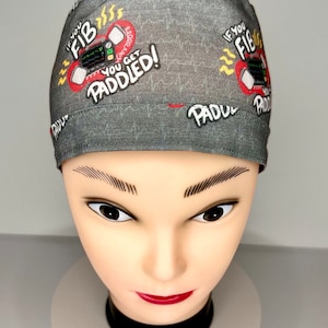 Men - Unisex surgical nurses caps for CRNA or Anesteziolgists. “If you Fib you get peddled”. High quality cotton