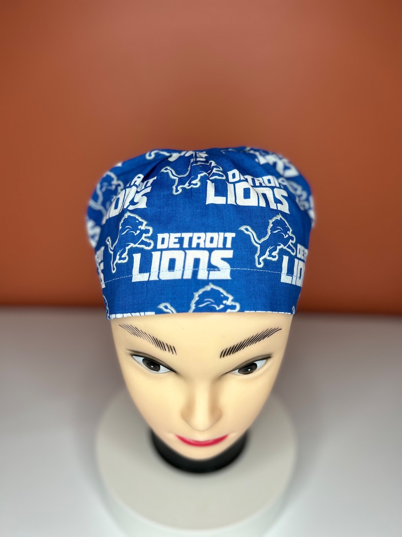 Detroit Lions Surgical Scrub Cap for Women - Etsy UK