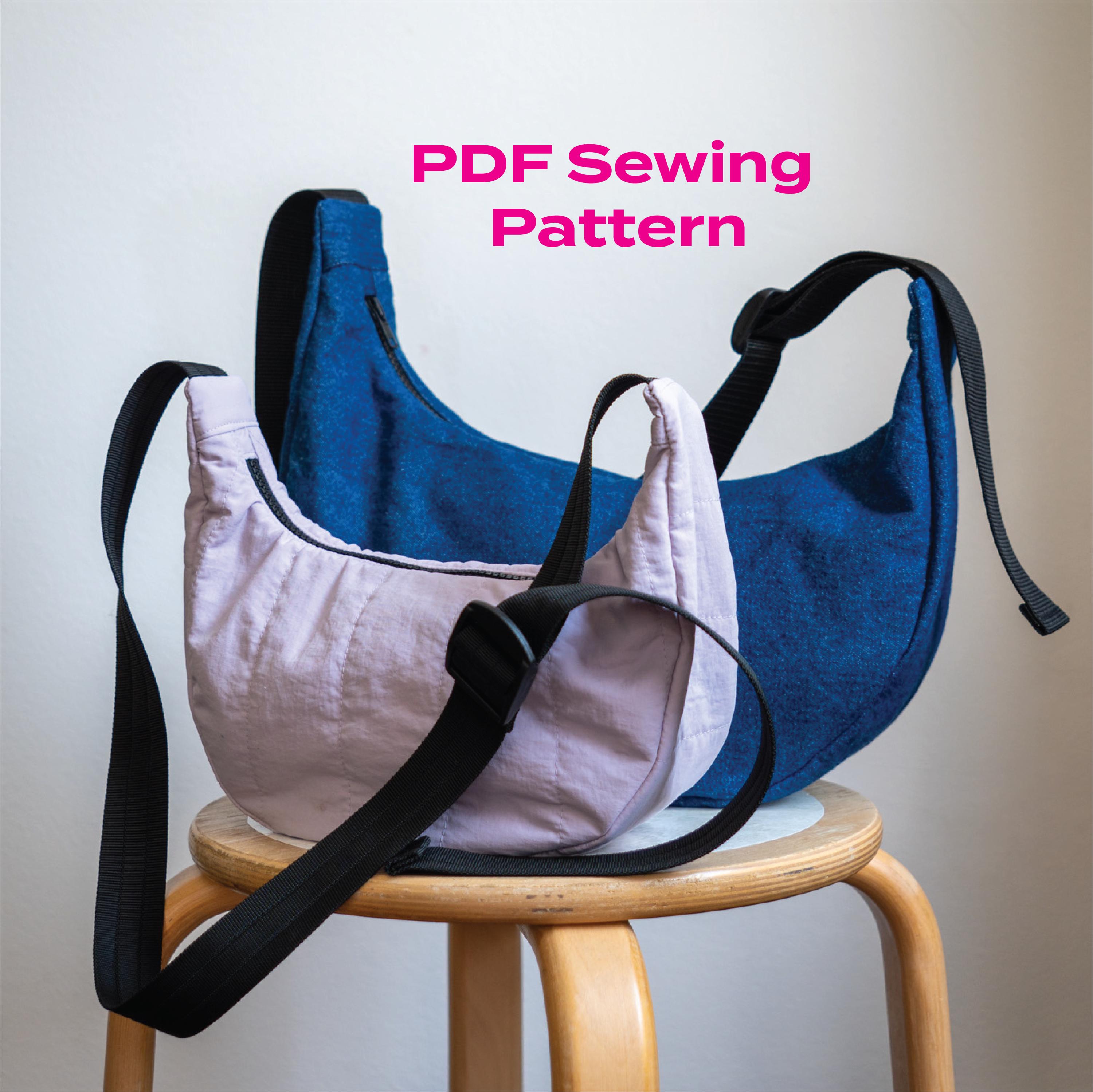 Crosstown Crescent Bag PDF Sewing Pattern