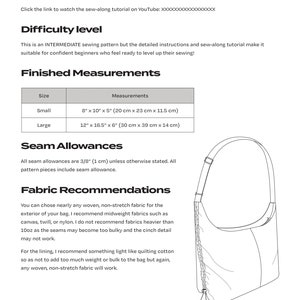 Saturn Sling Bag PDF Sewing Pattern image 7