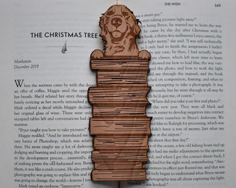 Golden Retriever Bookmark, Golden Retriever Gifts for Women, Stocking Stuffers for readers, Book Lover Gift, Handdrawn dog breed