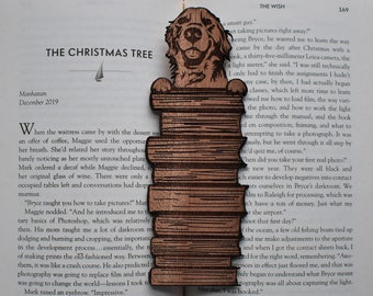 Golden Retriever Bookmark, Golden Retriever Gifts for Women, Stocking Stuffers for readers, Book Lover Gift, Handdrawn dog breed