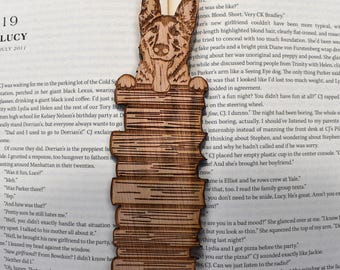 Wooden German Shepherd Bookmark: Engraved Dog Lover Gift