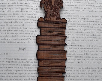 Boxer Dog Wooden Bookmark: Gift for Boxer Lovers