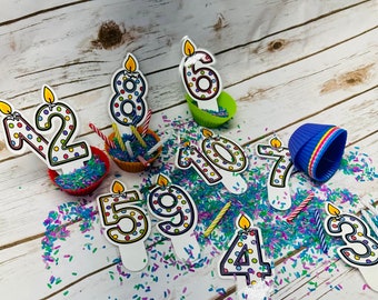 Birthday Cupcake Sensory Bin | Counting 1-10 | Early Learning Counting Activity