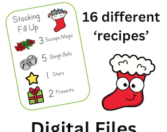 Stocking Fill Up Bin Digital Download Cards Only