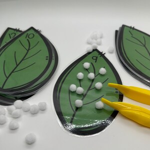 Caterpillar Egg Counting | Preschool Centers Counting Game | Ready to