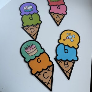 Ice Cream Letter Matching | Preschool Summer Learning