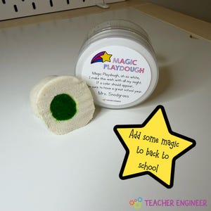 Magic Color-Reveal Playdough | Back to School Class Gift | First Day of School Wish Dough | Teacher Student Welcome Gift