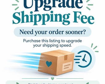 SPECIAL Upgrade shipping