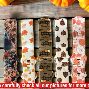 Fall watch band|Halloween watch band|Pumpkin watch band|Galaxy watch band|Fitbit versa watch band|38mm band| 41mm band|20mm band|New band
