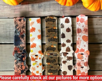 Fall watch band|Halloween watch band|Pumpkin watch band|Galaxy watch band|Fitbit versa watch band|38mm band| 41mm band|20mm band|New band