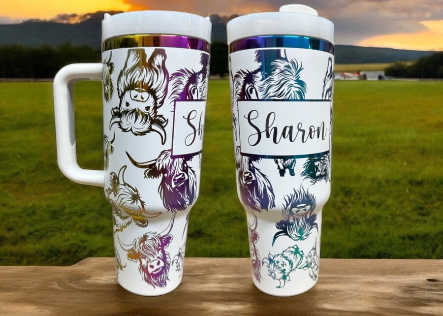 Highland cow tumbler|Cow 40oz cup|Highland cow 40oz cup|Baby cow tumbler|cute cow cup|cow coffee mug|Personalized water bottle|New bottle