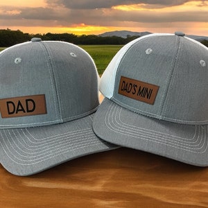 Matching Father son hats|Legend Legacy hats|Matching dad and son hats| Dad and son matching items| Matching hats| Leather patch hats|HBRNP