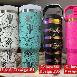 Bow Tumbler|Coquette tumbler|Bow water bottle|Girly water bottle|Gift for her|Water bottle with bows|40 oz bow tumbler|30 oz bow tumbler