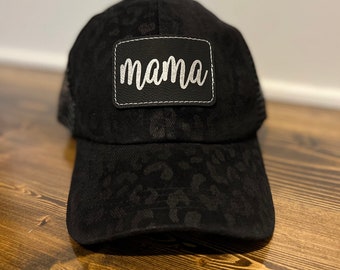 Gorro para mamá, Regalo del Día de la Madre, Gorro para mamá, Gorro para mamá, Regalo para mamá primeriza, Regalo para mamá, Regalo para mamá, Gorro nuevo, Gorro de verano, Gorro de béisbol, Gorro de leopardo