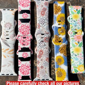Pasek do zegarka słonecznik | Pasek do zegarka Wildflower | Pasek do zegarka kwiatowy | Pasek do zegarka letni | Pasek do zegarka Galaxy | Pasek do zegarka Fitbit Versa | Kolorowy pasek do zegarka