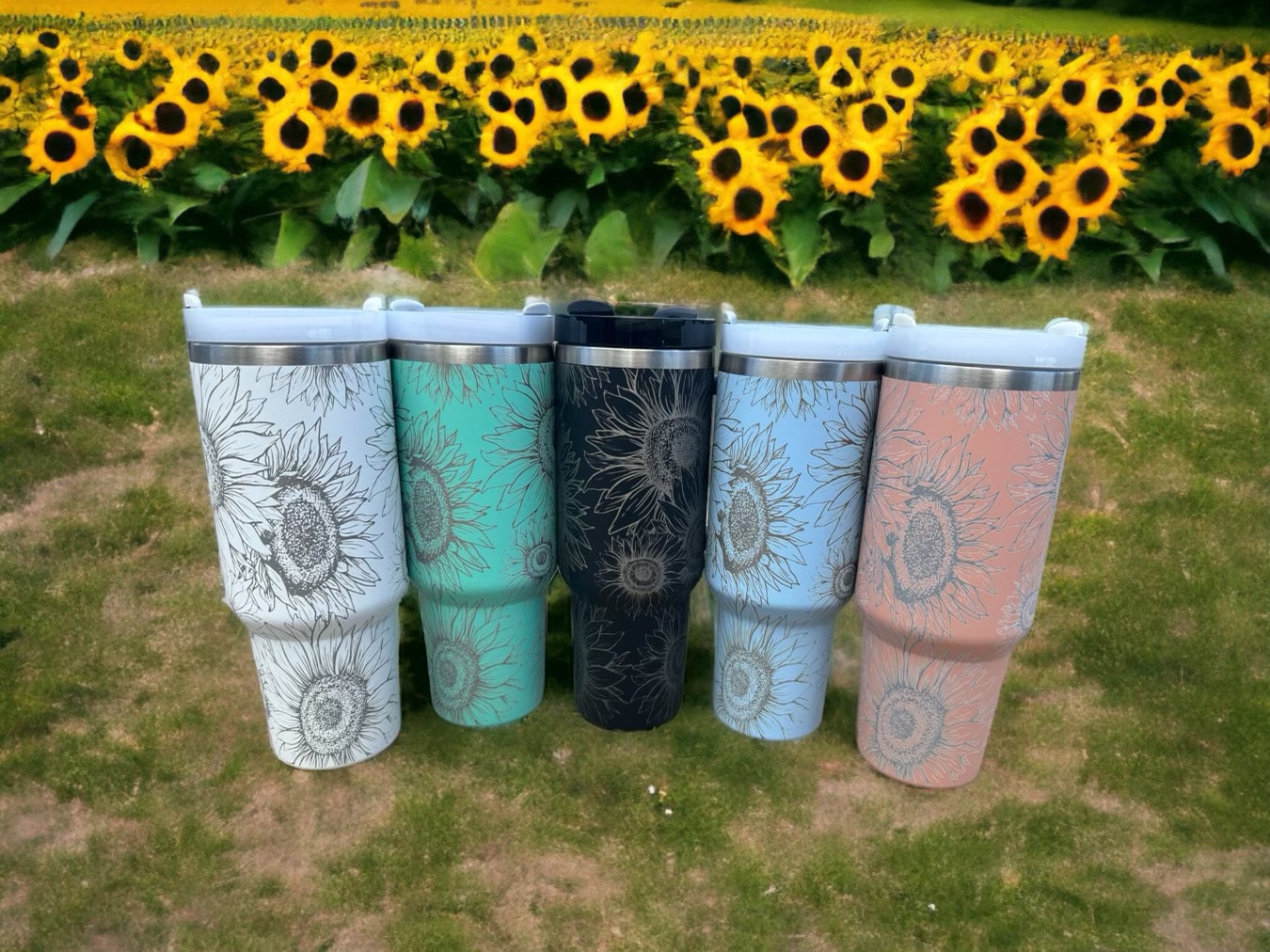 Vintage Small Thermos sun Flower Made in China, Metal Tin Travel Thermos  Cold and Hot Drinks, Mini Coffee Tea Thermos, Camping Equipment 