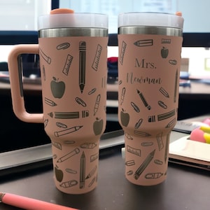 Gift for Teacher|End of year teacher gift|Teacher Christmas gift|40oz Teacher tumbler|Tumbler for teacher|Personalized teacher gift|40oz cup