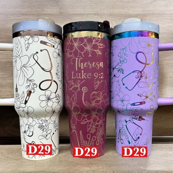 Verpleegsterbeker| Beker voor verpleegkundige| Verpleegbeker 40 oz| Beker voor RN| Medische schoolcadeau| Cadeau voor verpleegkundige| Cadeau voor de Verpleegkundige Week| Waardering van verpleegkundigen| Nieuw
