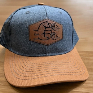 Personalized Mens hat|Fist pump hat|Mens Hat with kids name|Mens hat|Hat for dad|Papa hat|Daddy hat|Fathers day gift|Gift for daddy|Dad gift