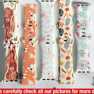 Bee watch band|Highland cow watch band|Flamingo watch band|Summer band|Summer straps|Galaxy watch band|Watch band for 40mm|41mm band|45mm