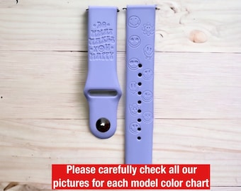 Cinturino per orologio Happy/Cinturino per orologio Smile/Cinturino per orologio Groovy/Cinturino per orologio retrò inciso/Cinturino per orologio viola/Cinturino per orologio retrò per galassia/Nuovo cinturino per orologio