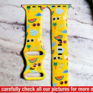 Summer smart watch band| Beach vibes smart watch band| Vacation theme smart watch band| Galaxy smart watch| Fitbit versa watch band| summer