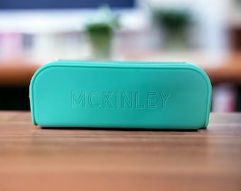 Silicone pencil case|Pencil box for school|Pencil case for school|Pencil case with name|Kids pencil case|Kids personalized pencil case|Kids