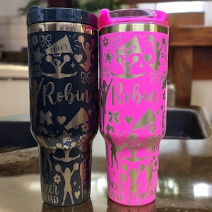 Cheerleading 40oz tumbler|Cheer gift|Gift for cheerleader|Cheerleading team gift|Cheer 40oz water bottle|Cheerleading water bottle|cheer cup