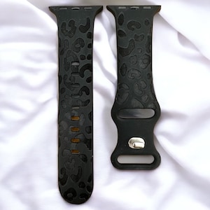 Black LV Engraved 42mm 44mm & 45mm Apple Watch Band – Bombshell