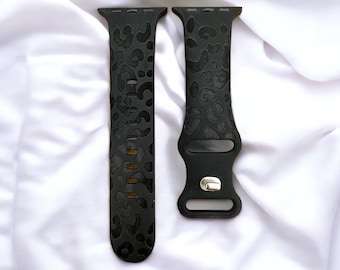 Cheetah watch band|Engraved watch band|Soft watch band|Leopard watch band|Galaxy watch band|Fitbit versa watch band|New strap|new watch band