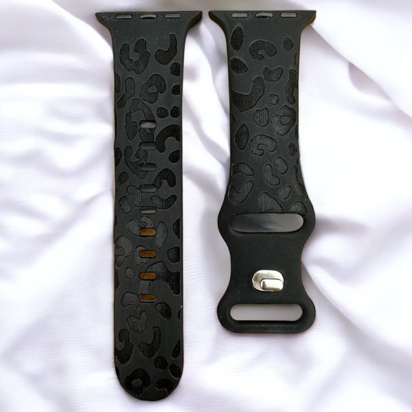 Cheetah watch band|Engraved watch band|Soft watch band|Leopard watch band|Galaxy watch band|Fitbit versa watch band|New strap|new watch band