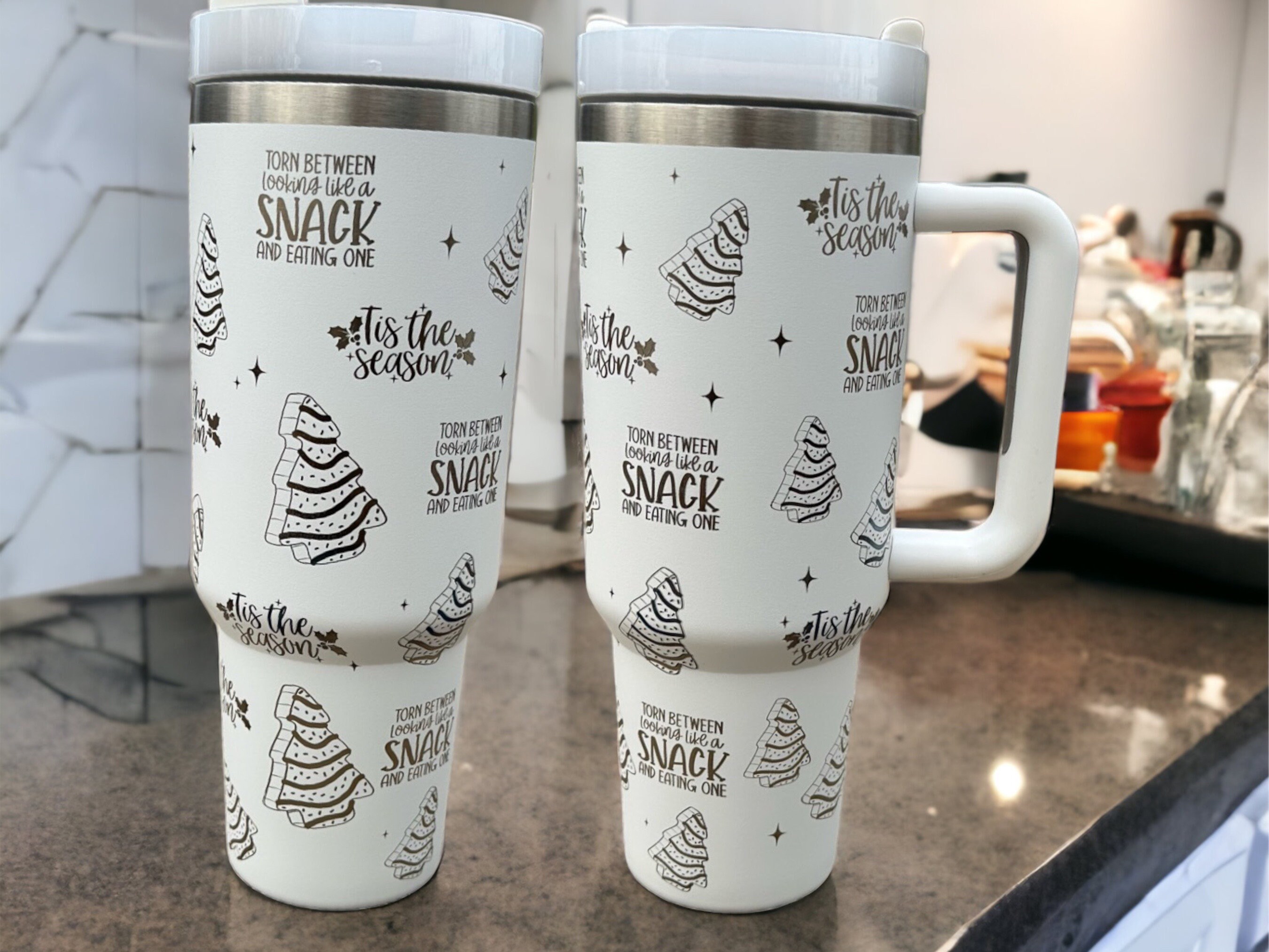 Christmas cake tumbler| Gift for Christmas| 40oz Christmas tumbler|New tumbler| Tumbler for Christmas| Christmas gift| Gift for kids|