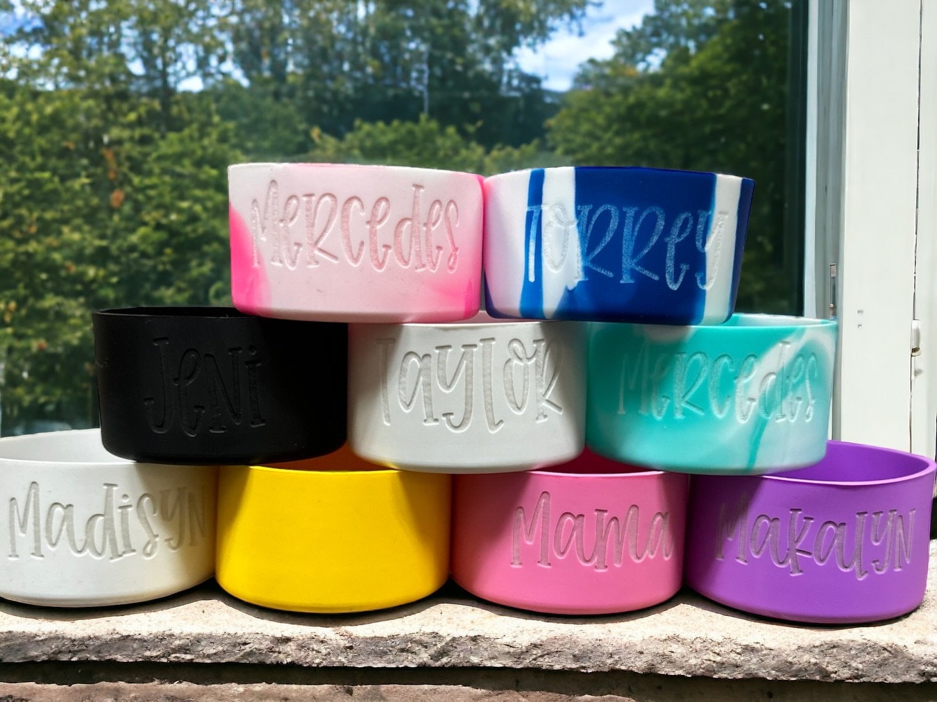 Personalized tumbler accessories| 40oz boot tumbler| Tumbler boot| Name tumbler| Accessories for tumbler| Black accessories| Kids name item