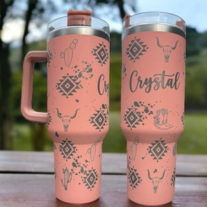 Engraved 40 ounce tumbler| Engraved tumbler with name|Tumbler with name|Cute tumbler with name|birthday gift for her|engraved 40 ounce cup