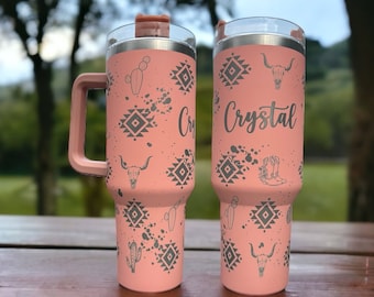Engraved 40 ounce tumbler| Engraved tumbler with name|Tumbler with name|Cute tumbler with name|birthday gift for her|engraved 40 ounce cup