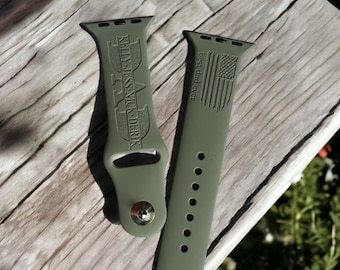 Mens watch band|Dad gift|Gift for dad|Flag watch band|Smartwatch band for dad|Galaxy watch band|Fitbit watch band|Men watch band|