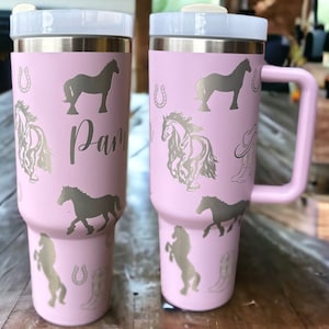 Horse tumbler| Gift for Christmas| 40oz horse tumbler|New tumbler| Rodeo tumbler|Gift for rodeo|Horse lover gift|40 oz horse tumbler|cowgirl